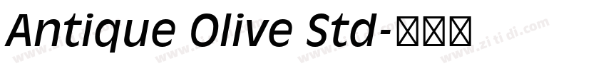 Antique Olive Std字体转换
